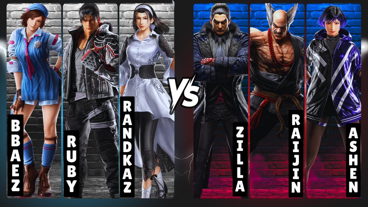 We are live with our 3v3 Team Battle!! 🤠

🔴 twitch.tv/Anya_Tekken

🕊️ Team Kazama
<a href="/Bbaez1201/">Bryan Báez🇩🇴</a>
<a href="/ArguableR/">ArguableRuby</a>
<a href="/RandKaz51/">RandK</a>

⚡️ Team Mishima
<a href="/Zilla_25/">LMNY|Zilla</a>
Raijin
Fer Ashen

🎙️ <a href="/Unrealforreal1/">UNREAL</a> 

#Tekken8