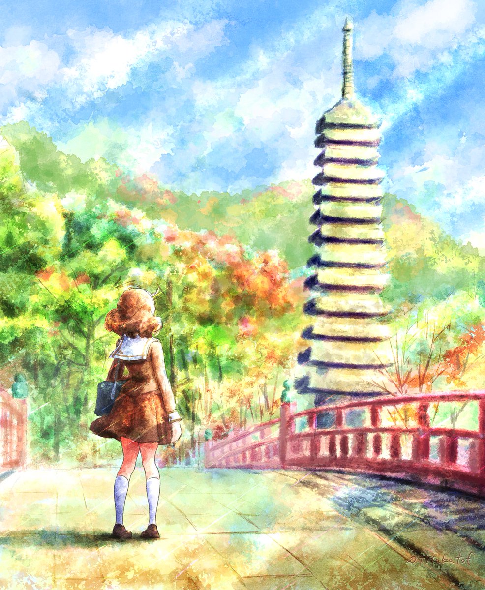 TMakatof's tweet photo. #絵柄が好みって人にフォローされたい  

人と風景の綺麗な絵を描きたいなと思っています🌱
よろしくお願いします(ˊᗜˋ*) https://t.co/7WAVX5OoVR