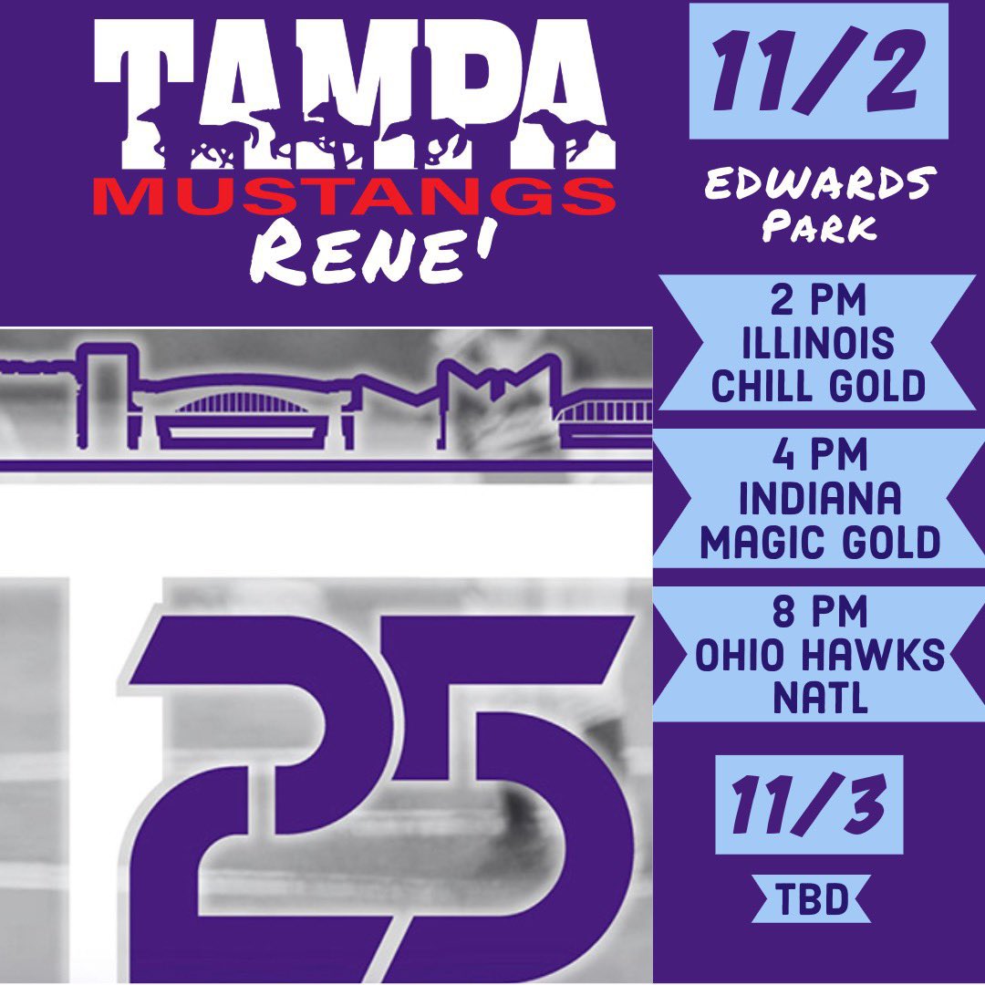 🥎🥎🥎Ready to get back on the field tomorrow!  Come see us!🥎🥎🥎
<a href="/MustangsRene/">Tampa Mustangs Rene</a>