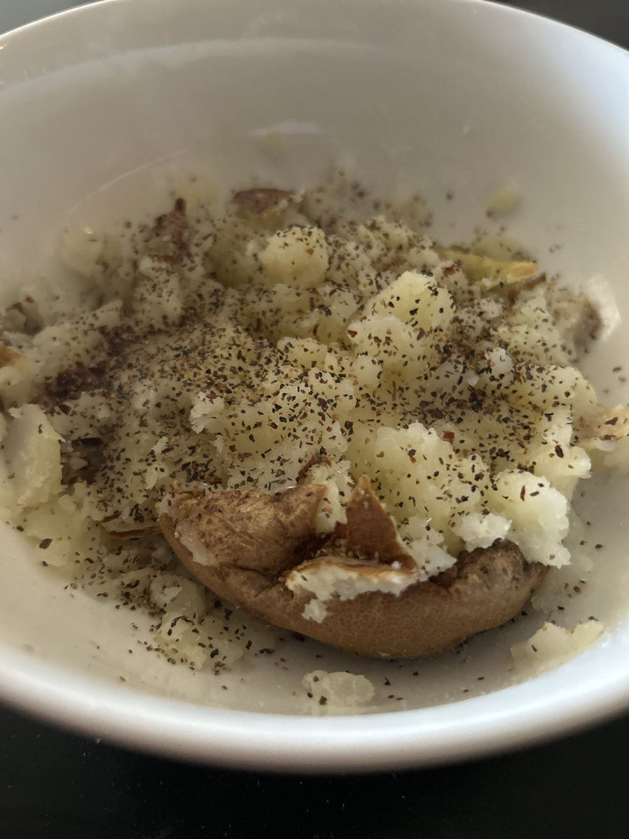 we saved our money and was finally able to invest in the purchase of a potato, that i have heard so much about in the many stories i have read. it taste exactly i how imagined AND BETTER!!! only 5 more payments and he will be fully paid off! 🥔