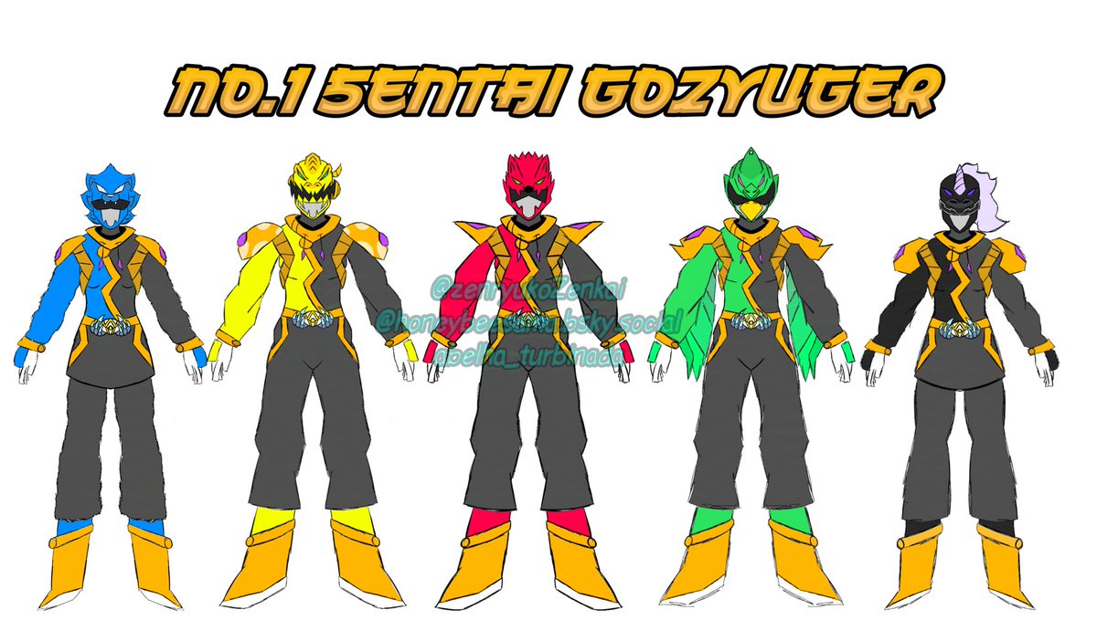 zenryukoZenkai's tweet photo. My #Gozyuger suits design!!!

#fanart https://t.co/IpzQFLy5wg