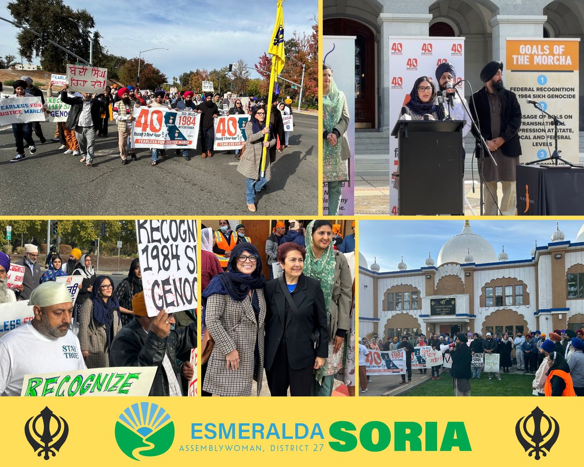 I stood with our Sikh community today to educate people about the genocide that occurred and to ensure our American freedoms are protected - That includes our 1st Amendment right to speak freely, including criticizing authorities without threats or violence. #Sikh_Genocide_1984