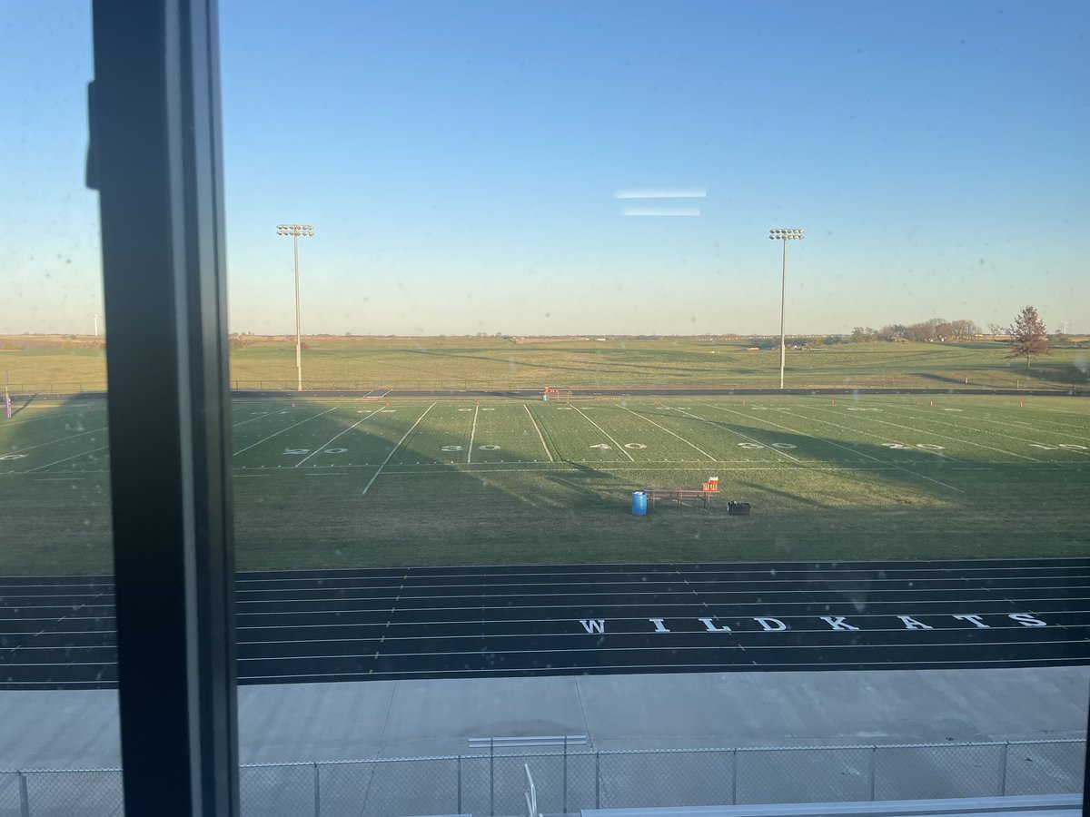 View from the booth ahead of eight-man football action in King City. The home squad takes on Pattonsburg at 7. We’re live just before on <a href="/KKWKCameron/">Regional Radio KKWK</a> make sure to tune in.