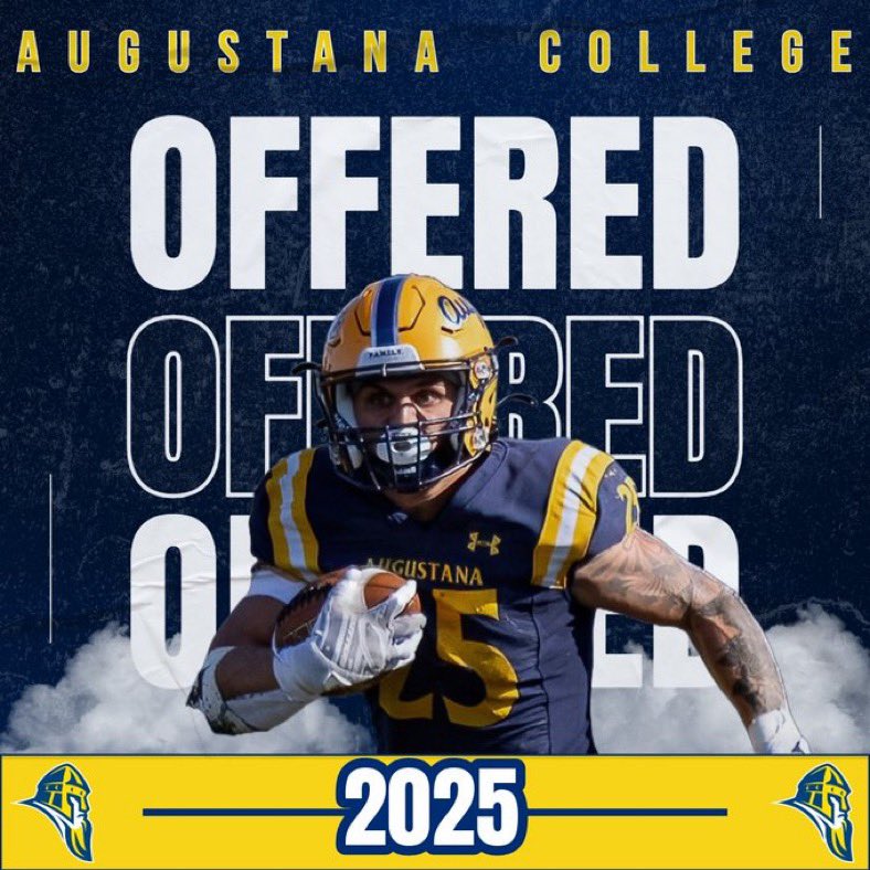 After a great phone and many letters with <a href="/Coach19Bell/">Stephen Bell</a>, I am grateful to receive an offer from <a href="/AugieILfootball/">Augustana Football</a>. Thank you once again for this opportunity! 
<a href="/GlenbardSouthFB/">GBS Raiders Football</a> <a href="/CNendick25/">Chris Nendick</a> <a href="/Chris_Sailer/">Chris Sailer Kicking</a>