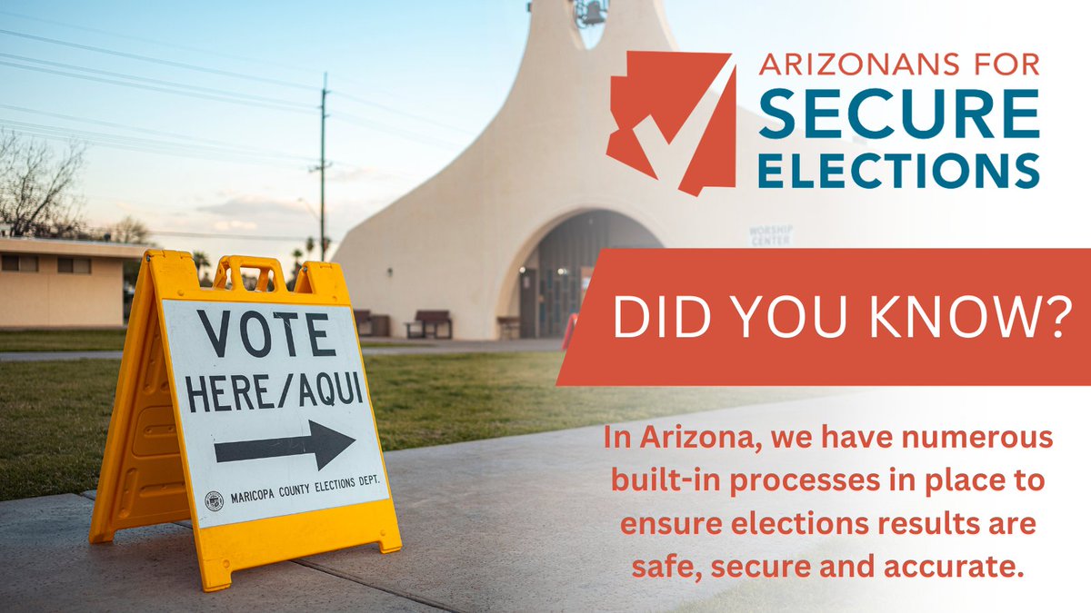 SecureVoteAZ's tweet image. #DYK that only U.S. citizens vote in #AZElections? Our tried-and-tested system ensures that elections are safe and secure. For example, when registering to vote, voters must verify their citizenship status under penalty of perjury.

Read more here: secureelectionsaz.com/who-can-vote-i…