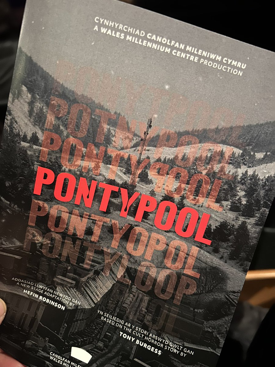 Ewch i weld e / Go see it #Pontypool <a href="/theCentre/">Wales Millennium Centre</a>