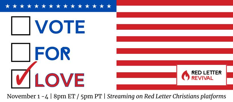 RedLetterXians's tweet photo. We're kicking off #VoteForLove TONIGHT at 8pm ET🔥 This is your very final call to register to join us on Zoom! The live-stream will be public, but in order to interact with our incredible line-up of speakers and musicians, advanced registration is required. Don't miss it! https://t.co/CtR0MPT2vQ