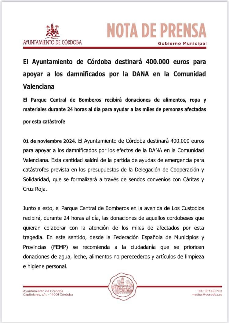 cordobafire's tweet photo. 🔥🔥 ATENCIÓN 🔥🔥

Pedimos vuestra colaboración 🙏🏻🙏🏻, necesitamos que compartáis la publicación y que llenemos hasta arriba nuestras instalaciones del PARQUE CENTRAL en la Avda de los Custodios. https://t.co/PSpesLM3wn