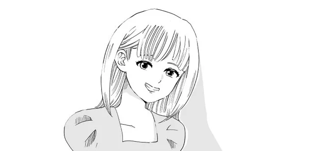 noteのヘッダーのためだけに描いた絵
髪の描き方を模索中… 