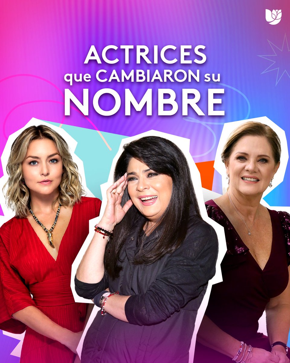 Univision's tweet image. ¿Sabías que algunas actrices de novela han cambiado su nombre artístico? 🎭✨ ¡Descubre quiénes son y sus historias! Suscríbete a #ViX y disfruta de tus novelas favoritas #EnViX. ¡No te lo puedes perder #ViXContent ➡️ bit.ly/45ghpcY