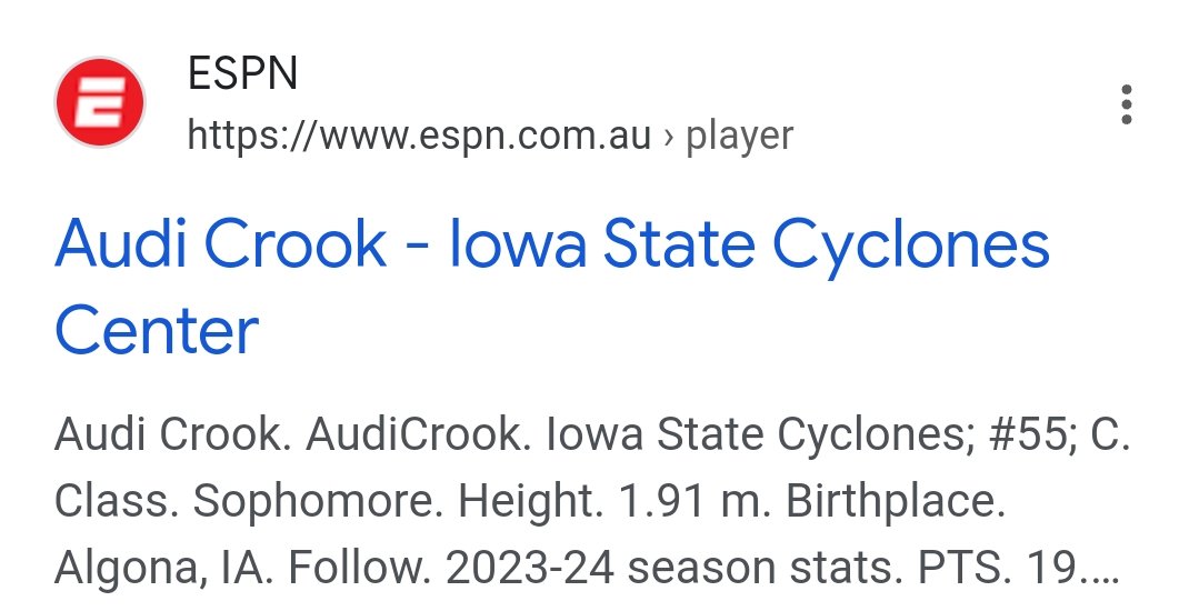 sheherzza's tweet image. Idk why ESPN says Crook, but I can promise you her name is Audi Crooks lol