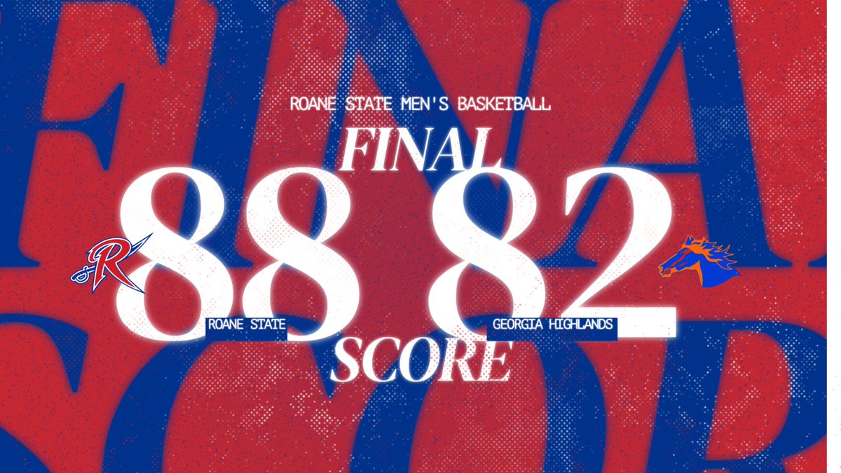 Final from Morristown:

Raiders 88
Georgia Highlands 82

Raiders were led by <a href="/BerryJahiem/">Jahiem Berry</a> with 24 (6 Made 3’s), <a href="/walter10_c/">Walter Campbell</a> with 23, and <a href="/nelsonododa/">Zay 🦕</a> with 18.

Back in action tomorrow vs. East GA State at 4 PM!