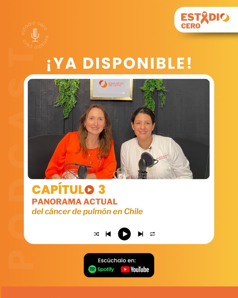 🎙️ Ya está disponible un nuevo episodio de Estadio Cero, el podcast del Observatorio del Cáncer, titulado: Panorama actual del cáncer de pulmón en Chile.

Infórmate más en nuestro podcast, escúchalo aquí👇🏻:

Spotify:

open.spotify.com/episode/6TXJeV…

YouTube:
youtu.be/NFPU80twS-E?fe…