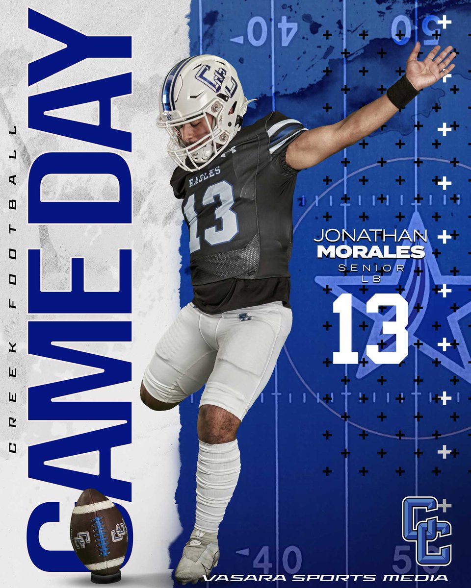 Vasaraphoto's tweet photo. Game Day &amp; Senior Night!!!!
📷Hays Lehman
📷7:30 PM - Varsity
📷BISD Memorial Stadium
📷 Gate
Meet Your Senior
Football - #13 - Jonathan Morales - LB
#helpusrise #nrhsch #CreekisRising
Please Share! https://t.co/7SgFymxTeG