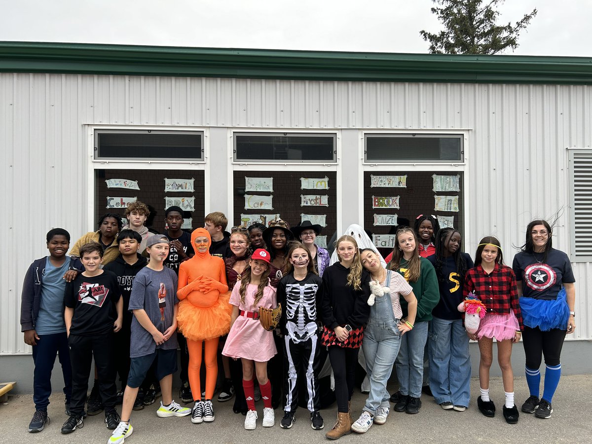 It was great seeing my grade 7/8's embracing the Halloween spirit yesterday!