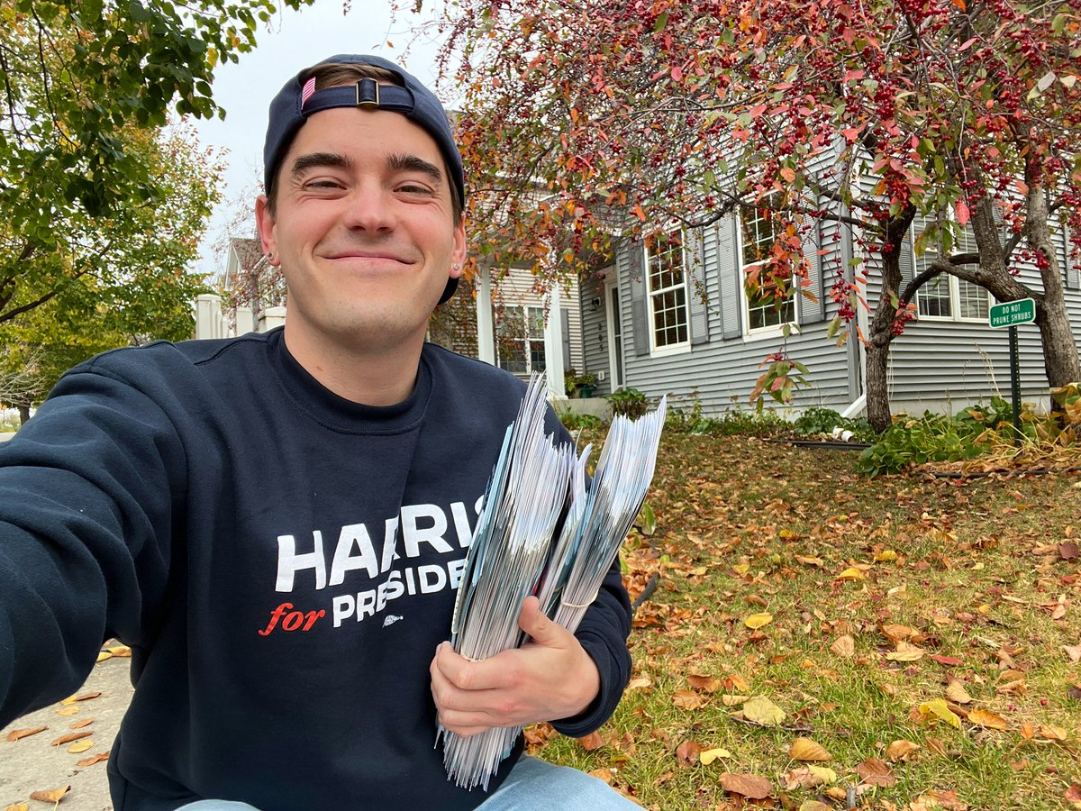 I’m trying to knock 500 doors for Kamala this weekend! Every conversation counts. See you out there!