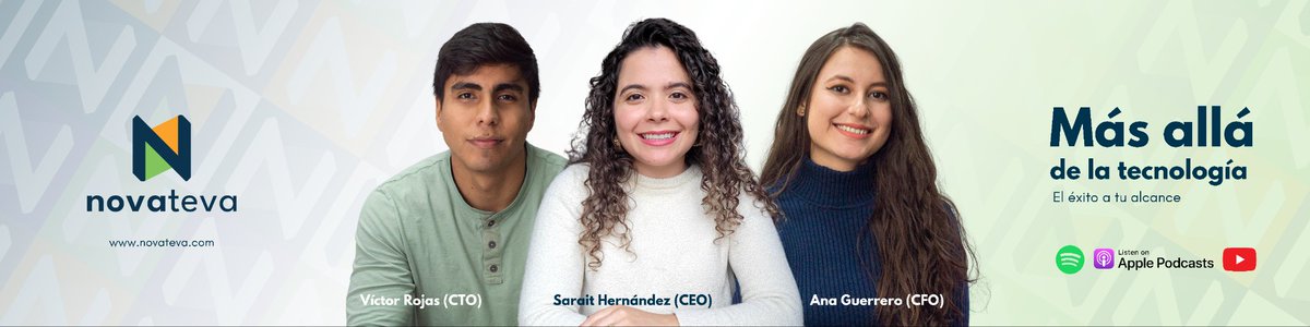 Novateva's tweet photo. 🎙️ ¡Lanzamos nuestro pódcast "Más Allá de la Tecnología"! Únete a nosotros para explorar el impacto de la tecnología en nuestras vidas. ¡Escúchalo ya! 🚀 #Novateva #PodcastTech https://t.co/iFhExzKdmZ