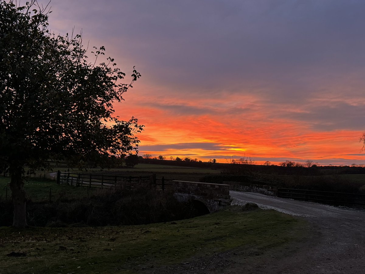 6 months since we moved to Bellmanear Farm and what a sky this evening 😍🌅