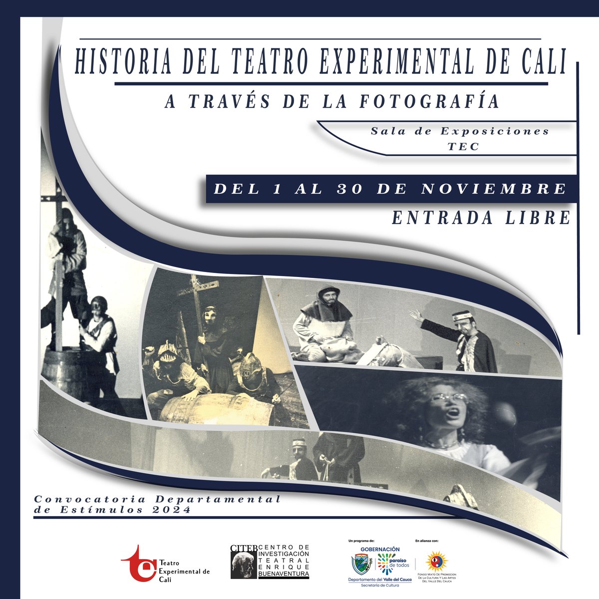 🌟¡Invitación Especial!🌟

EXPOSICIÓN FOTOGRAFICA DEL TEC
Del 1 al 30 de noviembre
⏰ Horarios: De lunes a viernes, de 10 a.m. a 4 p.m.
Calle 7 # 8 - 63
ENTRADA LIBRE

¡Te esperamos!

Un programa de:
<a href="/GobValle/">Gobernación Valle del Cauca</a> 
<a href="/cultura_valle/">Secretaría de Cultura del Valle del Cauca</a>