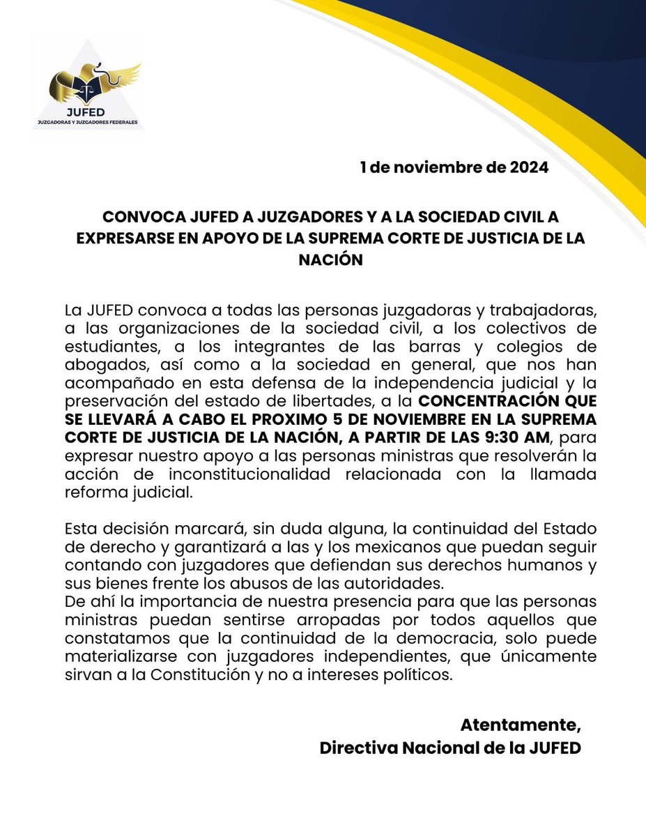 Juzgadoras y Juzgadores Federales tweet media