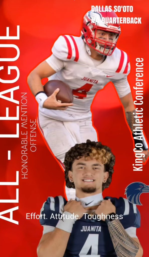 Dallas Soāoto (@dallas_sooto) on Twitter photo With only 1 game of film Iām grateful to receive all league QB. Thank you to my coaches and KingCo coaches for recognizing my impact and hard work.
If you havenāt yet please watch my game 1 film:
hudl.com/v/2Q9hKa
My story aināt overā¼ļø
@railz206 <a href="/Juanitafootball/">Juanita Football</a> With only 1 game of film Iām grateful to receive all league QB. Thank you to my coaches and KingCo coaches for recognizing my impact and hard work.
If you havenāt yet please watch my game 1 film:
hudl.com/v/2Q9hKa
My story aināt overā¼ļø
@railz206 <a href="/Juanitafootball/">Juanita Football</a>