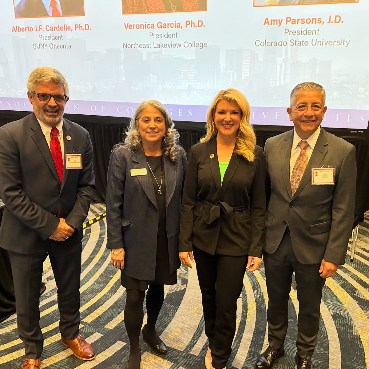 CSUAmyParsons's tweet image. Honored to speak on the Presidents’ Panel at HACU’s 23rd Annual Latino Higher Education Leadership Institute today.
It was a privilege to share @ColoradoStateU's strides in supporting students and discussing initiatives for equitable access and success.