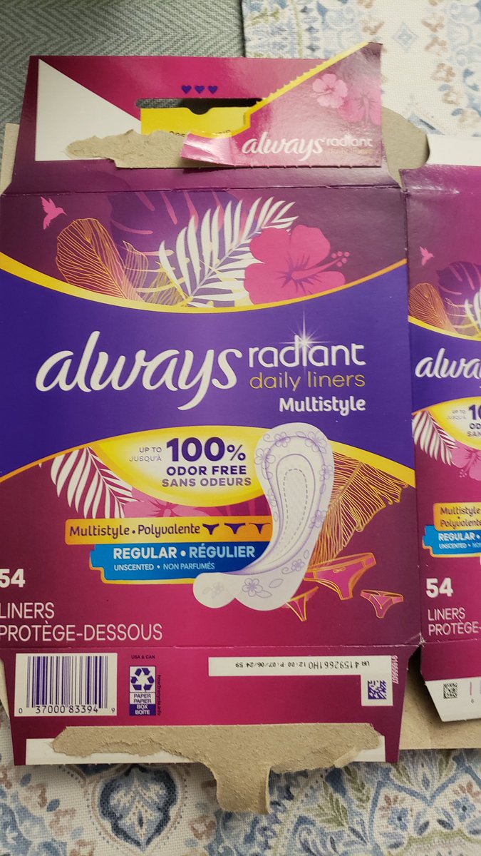 lifeishappyacc1's tweet image. @Always this is awful for hygienic and sanitary reasons: why aren't the always radiant daily liners individually wrapped? If its to reduce plastic, I had to use a ziploc bag to store them or to use them on the go. #badpackaging #makeitmakesense