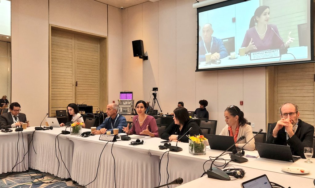 MichMuschett's tweet photo. To bring poverty back at the center of public debate on development, @almudenaf @kbbolch @EspinosaFranc @RobertoAnguloS @sabina_alkire shared with LAC Ministers innovative policy approaches to accelerate poverty reduction as a precondition to build a resilient human development. https://t.co/RRQLHKkiCI