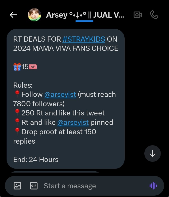 SyLixie_'s tweet photo. RT DEALS FOR #STRAYKIDS ON 2024 MAMA VISA FANS CHOICE

🎁15🎟️

Rules: 
📍Follow @arseyist (must reach 7800 followers) 
📍250 Rt and like this tweet 
📍Rt and like @arseyist pinned
📍Drop proof at least 150 replies

End: 24 Hours https://t.co/pSgy932H2I
