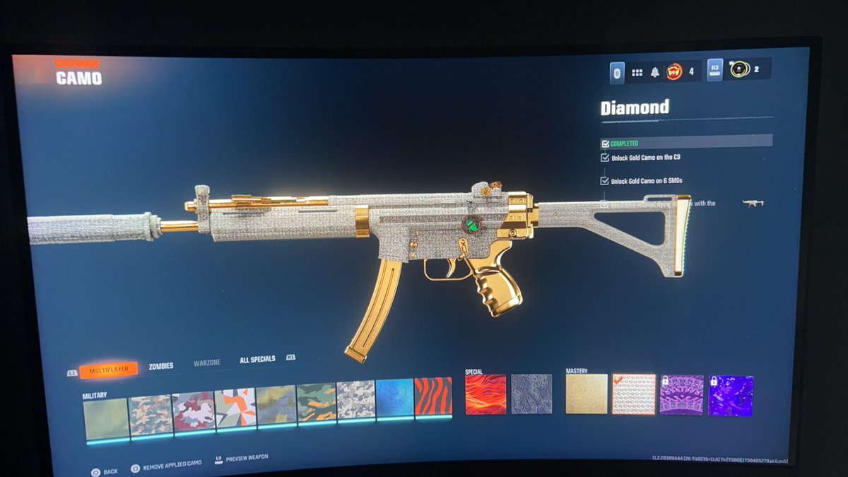 Diamond SMG 3/33✅ #CallofDuty #blackops6 #fyp #camos #foryou