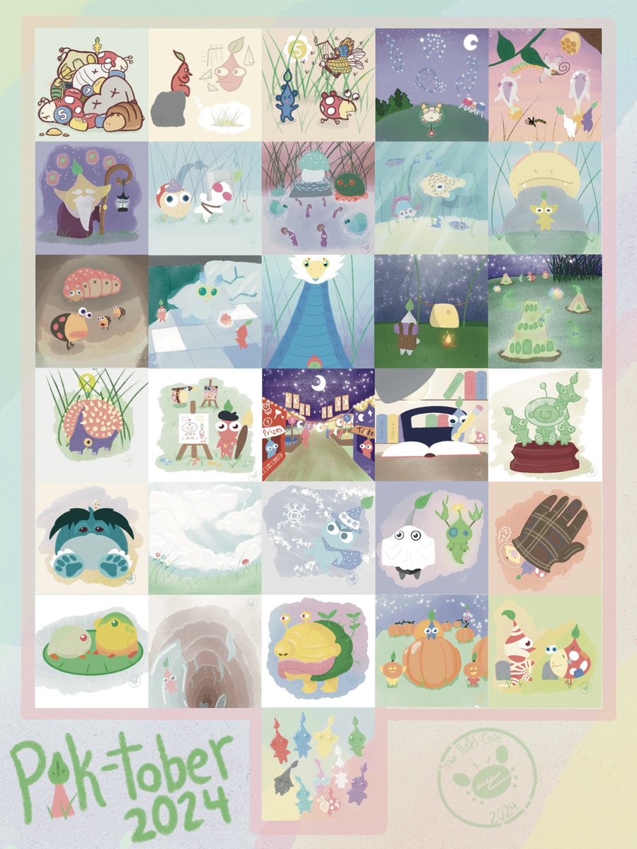 Another October challenge has come and gone. I am very happy with how this challenge went and I am happy with the art I was able to make. #art #pikmin