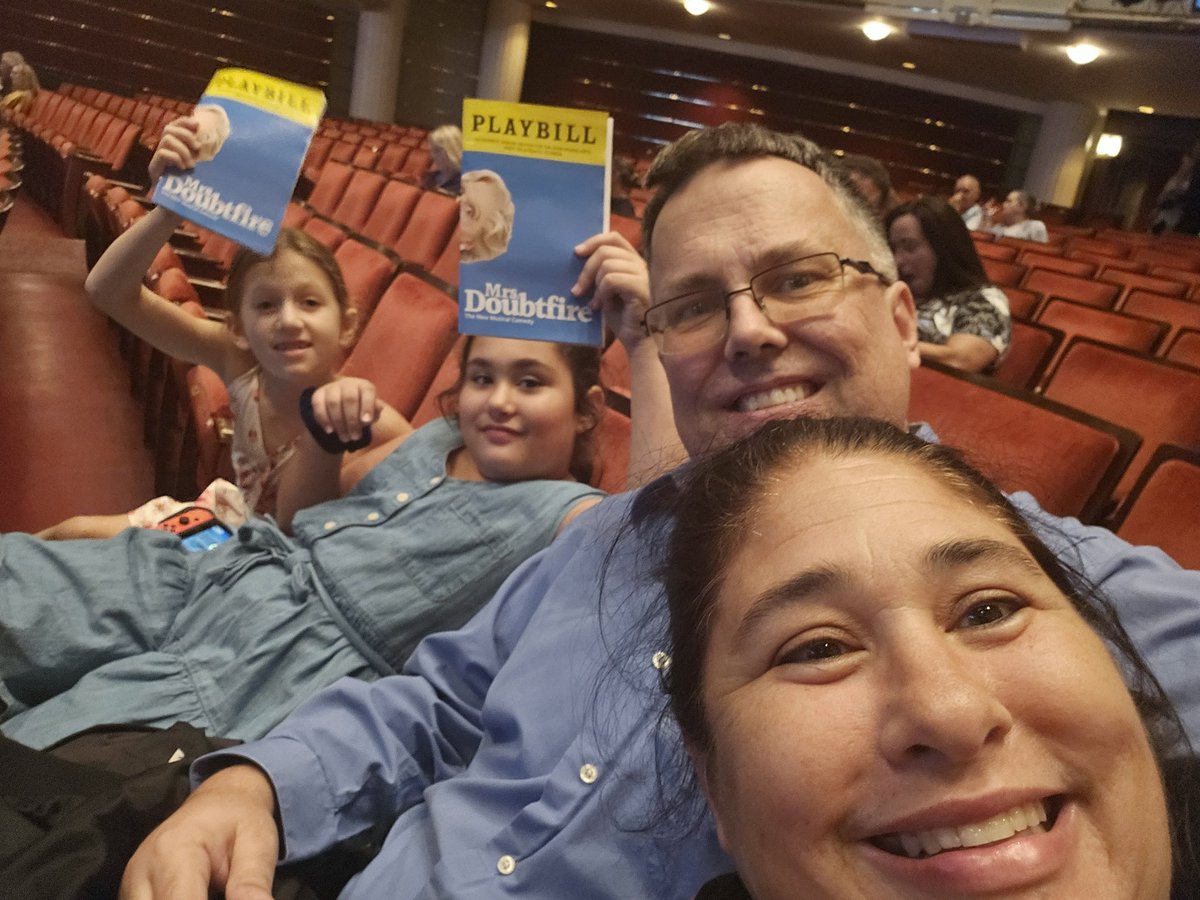 disneyinaday's tweet photo. Next play. She loved the movie so hope this one is good. #MrsDoubtfireMusical https://t.co/CBlBOBBZSM