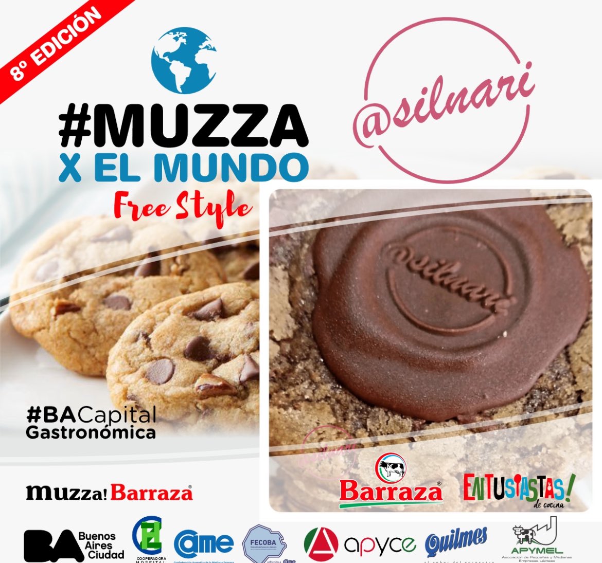 Silnari's tweet photo. Si vas mañana a #MuzzaPorElMundo te vas a llenar una cajita de cookie estilo americana de mi tienda https://t.co/NzFtK1Ilyr https://t.co/M3oXFXPhmG