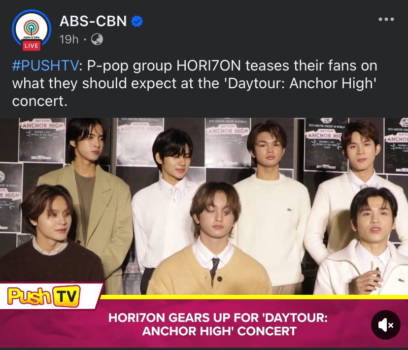 ANCHORS

HORI7ON has been featured in ABS-CBN contents. Huge thanks to their home network for still featuring them, especially their upcoming concert. 

HORI7ON ANCHOR HIGH D1

#DAYTOUR_ANCHORHIGH
#HORI7ON #호라이즌 
<a href="/HORI7ONofficial/">HORI7ONofficial</a>