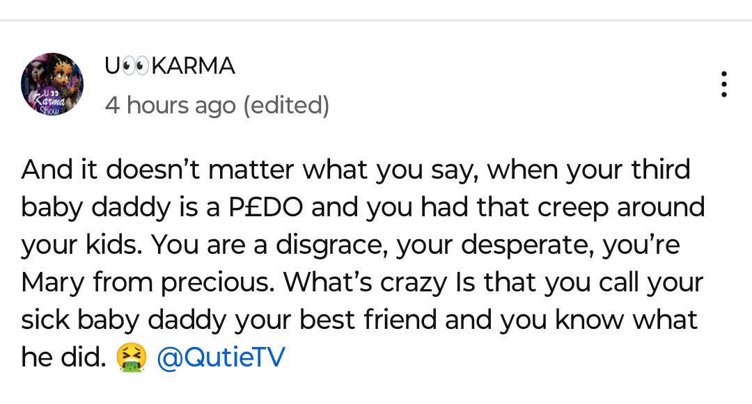 Bitch all you do is lie 🤣😂😂 call CPS then. Make a complaint. I'll let them in. Kuz I'ma show them you making FALSE CPS REPORTS HEAUX. It's a felony charge.  Do what you gotta do. Am i supposed to be scared? Bitch call who you gotta call boo. I'm waiting 😎