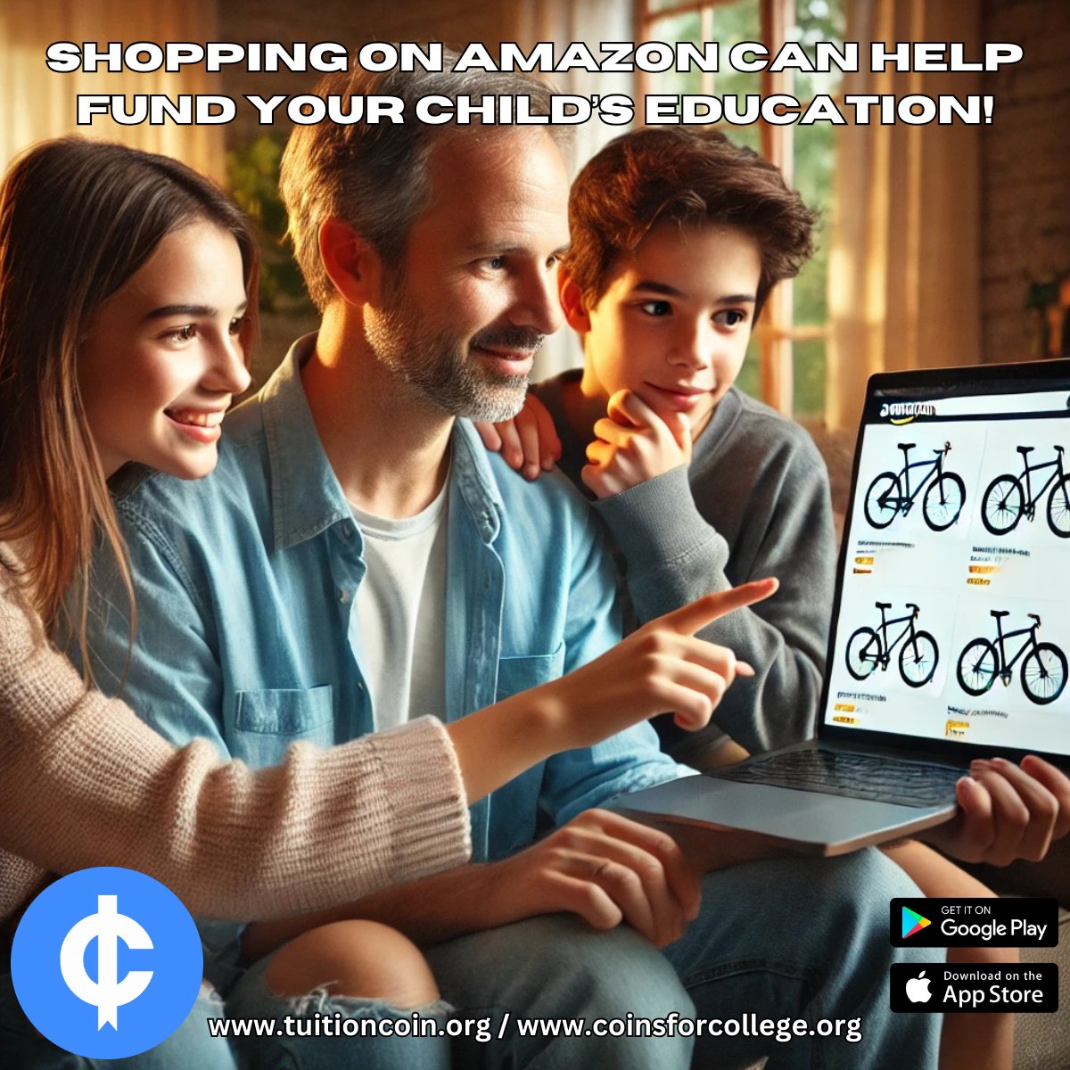 Coins_4_College's tweet photo. π Shopping on Amazon can help fund your childβs education! Use our affiliate link and a portion of your purchase goes directly towards supporting Coins For College.
Shop and make an impact: https://t.co/tLc2zknPQj
#CoinsForCollege #TuitionCoin #AmazonAffiliate #SupportEducation #AppStore π² #GooglePlay π²
