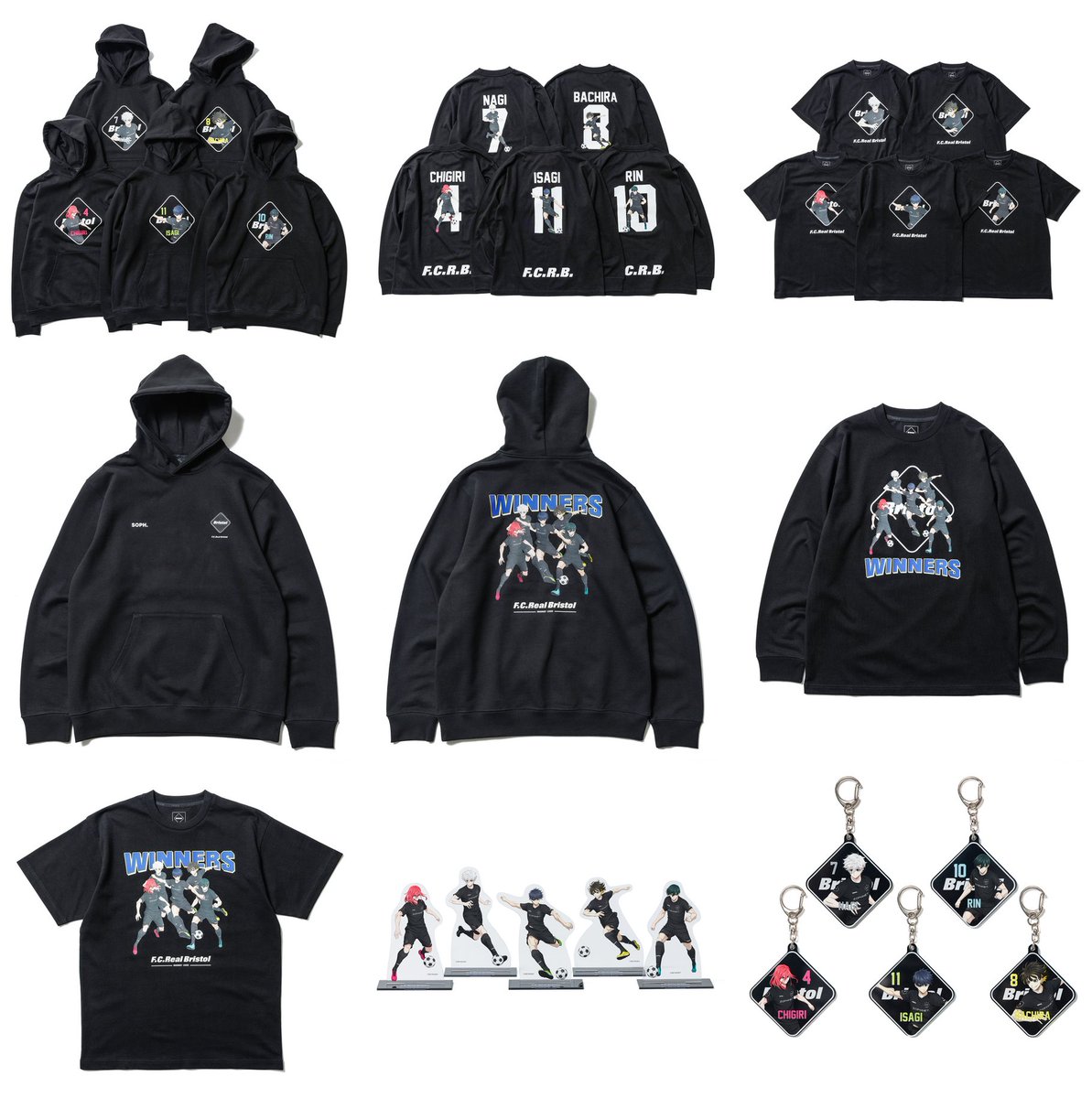コンプリート　FCRB ブルーロック　ブリストル　缶バッチ　ソフ　ナイキ　シュプ SOPH.NEWS