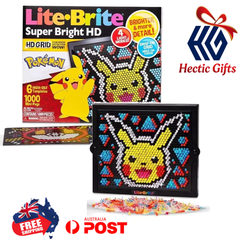 HecticGifts's tweet photo. NEW- Lite Brite Super Bright HD Pokemon Edition

 https://t.co/NuMZUSkRBb 

#New #HecticGifts #BasicFun #LiteBrite #Pokemon #CreateArtWithLights #HighDefinition #HD #SuperBrite #Bright #Light #Pegs #Art #create #Lights #Toys #HecticGifts #FreeShipping #AustraliaWide #FastShipping https://t.co/KSYpy0nyjM