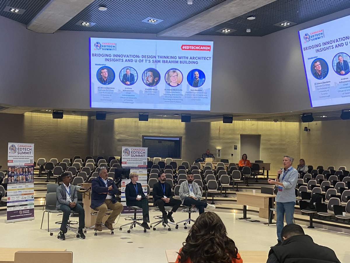 ZeliaMCT's tweet photo. @MindShareLearn @tdsb @jasontries #edtechcan24
Bridging Innovation: Design Thinking
🌱new building, engage active learning
🌱each classroom in the building has its own vibe
🌱investigate how spaces affect the brains of students/staff, how makes people feel, think &amp; interact with each other from multiple faculties https://t.co/gd7cgYfjAu