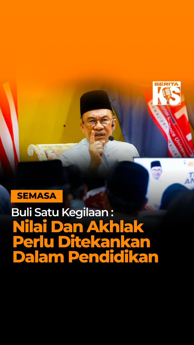 Perdana Menteri Anwar Ibrahim, mengambil kesempatan dengan menyentuh kejadian buli membabitkan institusi pendidikan di pentas Temu Anwar di Universiti Pertahanan Nasional Malaysia (UPNM) semalam.

Anwar Ibrahim turut mengarahkan Kementerian Pendidikan Tinggi (KPT) dan Kementerian