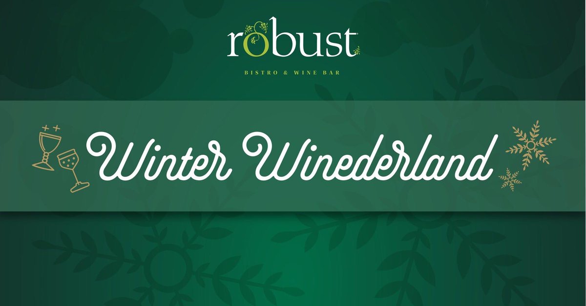 Winter WINEderland is coming. 

❄️ “R" you ready?
