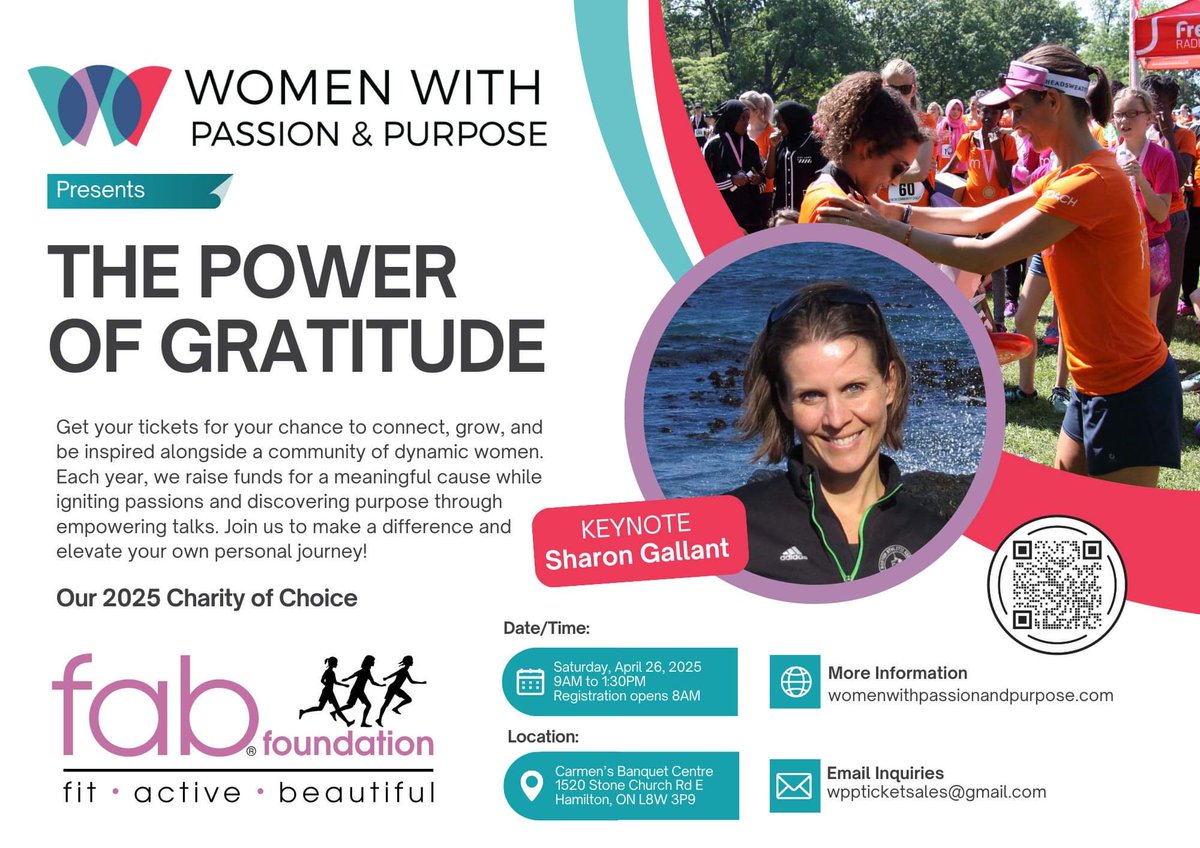 We're back!  April 26, 2025 - A morning of empowerment while we raise funds for the FAB Foundation - ticket sales are happening now! We're back!  womenwithpassionandpurpose.com/conference/