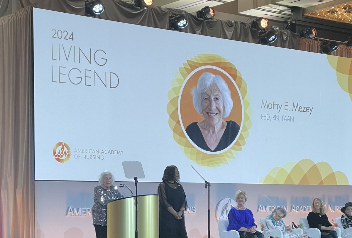 American Academy of Nursing (@aan_nursing) on Twitter photo "I want to recognize all my academic daughters & sons in this room and around the country–you are the legacy & joy of my career." Dr. Mathy Mezey <a href="/HIGN_NYU/">HIGN at NYU Meyers</a> has been a leader in the field of geriatric nursing for over 60 years and is truly a #LivingLegend. academypolicyconference.com/mathymezey "I want to recognize all my academic daughters & sons in this room and around the country–you are the legacy & joy of my career." Dr. Mathy Mezey <a href="/HIGN_NYU/">HIGN at NYU Meyers</a> has been a leader in the field of geriatric nursing for over 60 years and is truly a #LivingLegend. academypolicyconference.com/mathymezey
