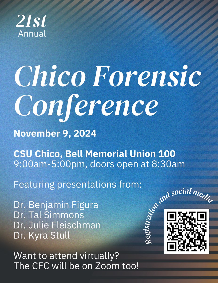ChicoForensicCo's tweet photo. The 21st Annual CFC is one week away! Don't forget to register- we can't wait to see you there!

Registration: https://t.co/TLlUVDDMKg https://t.co/W1HzBkIO1g
