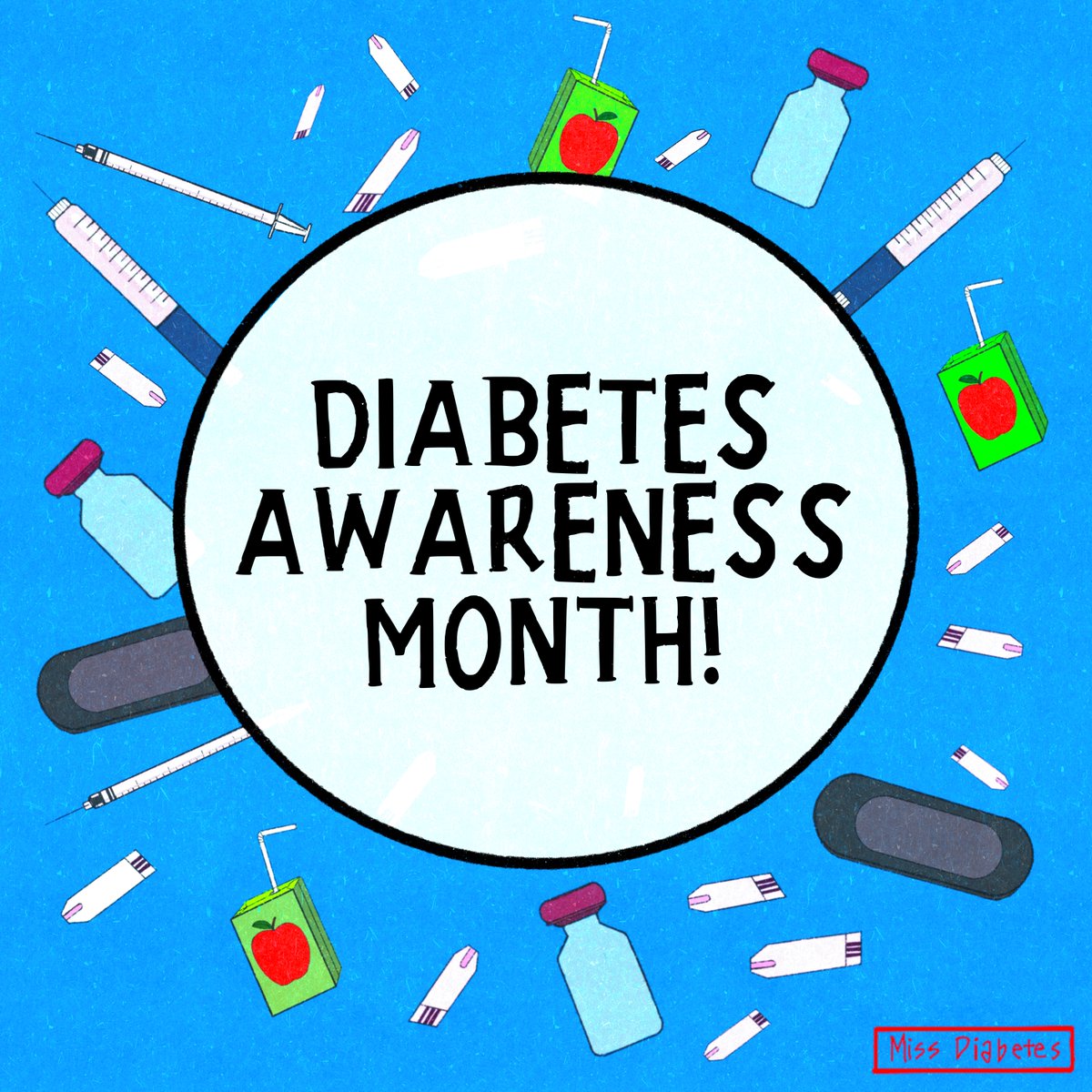 IT'S DIABETES AWARENESS MONTH! This is our month where we share what life is like with diabetes! Feel free to share this post, and I'll be sharing comics about diabetes as well as what else is going on in the diabetes community during this month! #DiabetesAwarenessMonth