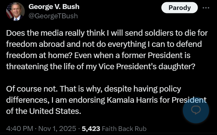 George Bush endorses Kamala Harris 👏👏👏👏👏👏👏👏👏👏👏👏👏👏👏👏👏👏👏👏👏👏👏👏👏👏👏👏👏