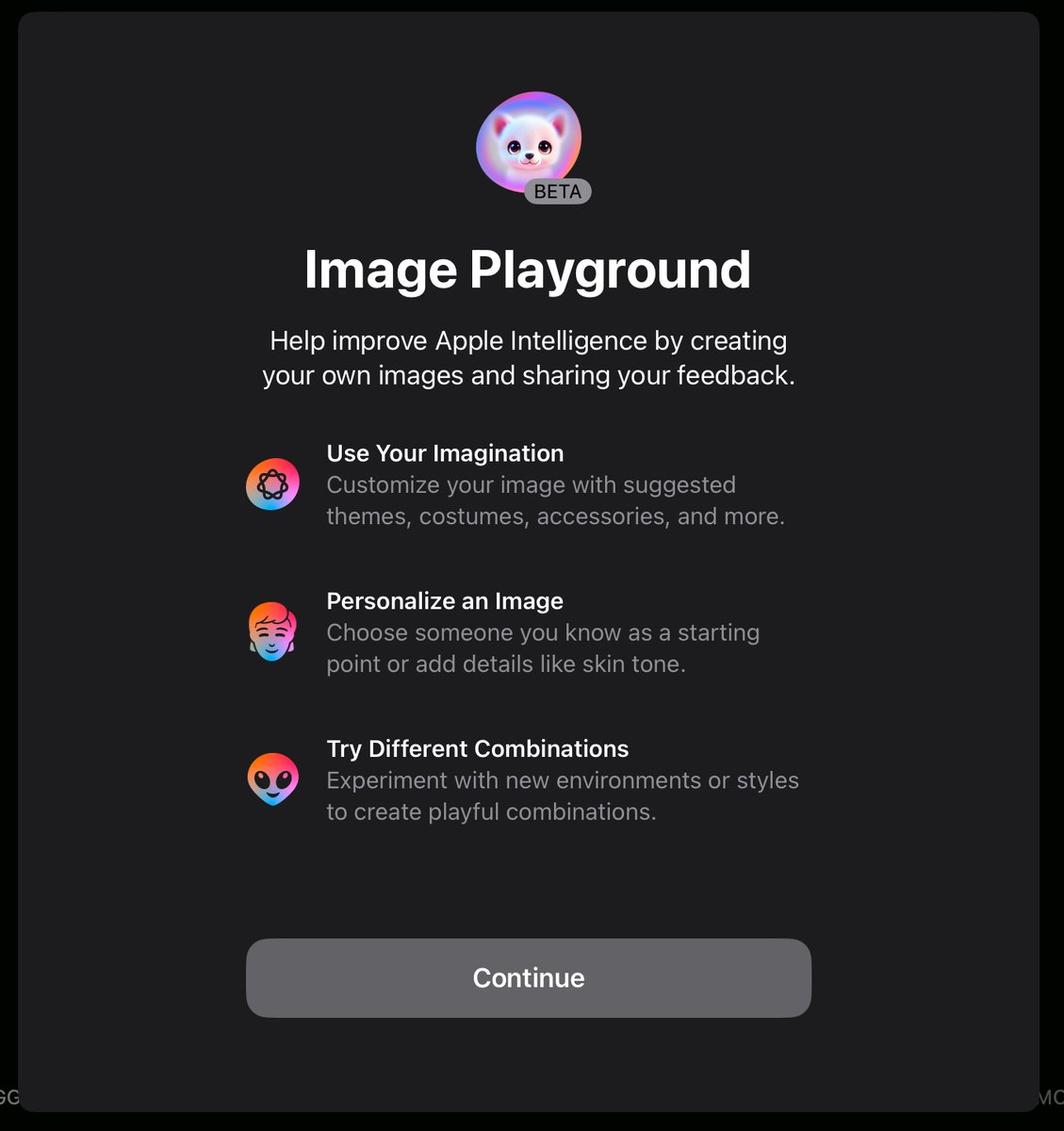 finally got access to image playground!