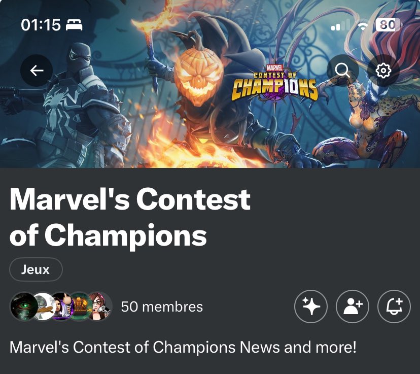 I've just seen that we're already 50 members in the community and I would like to thank everybody who joined and post in there !

Feel free to share it to your friends 👌🏽
#MCOC <a href="/MarvelChampions/">Marvel Contest of Champions</a>