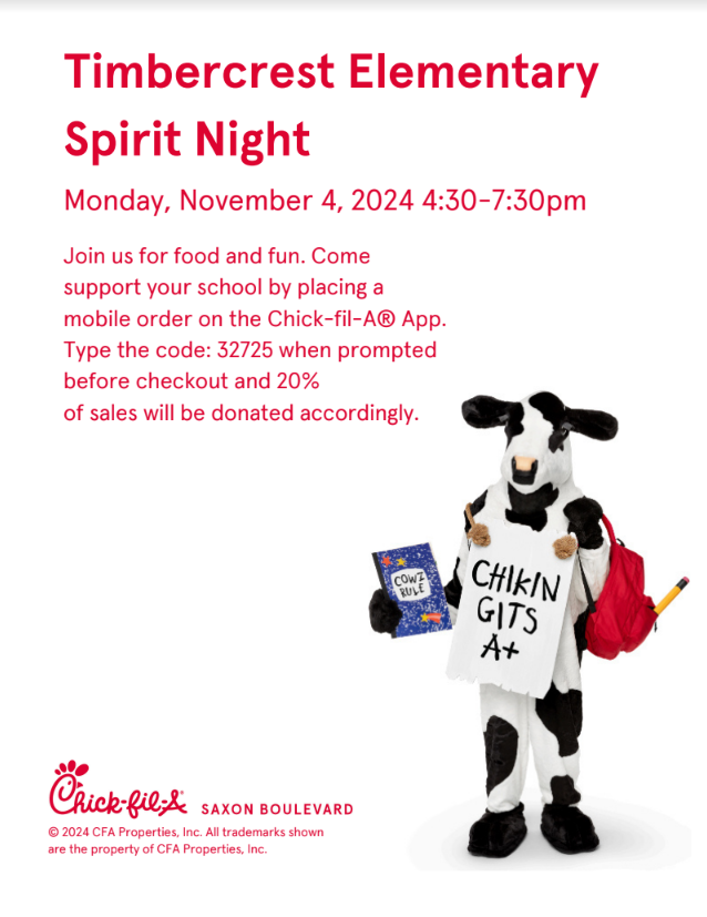 Timbercrest PTA tweet media