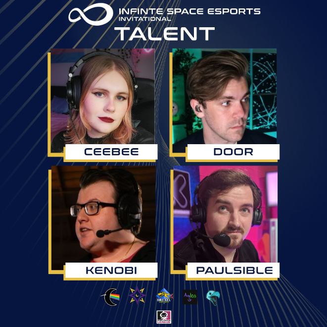 monarchical_xiv's tweet photo. Don't miss our broadcast for the Infinite Space Esports Invitational on Sunday, November 3rd at 6 PM ET!

🎙️@Door_Casts
🎙️@KenobiCasts 
🎙️@CeeBeeChan
🎙️@Paulsible
🎬@slmnio 
🎬@knockonwood0 
🎨@PoofaPoofa 
🎨@icitworks 

📺https://t.co/KdhR4fO1Ii
🖥️https://t.co/34KzvBMThf https://t.co/W3O86kUti4
